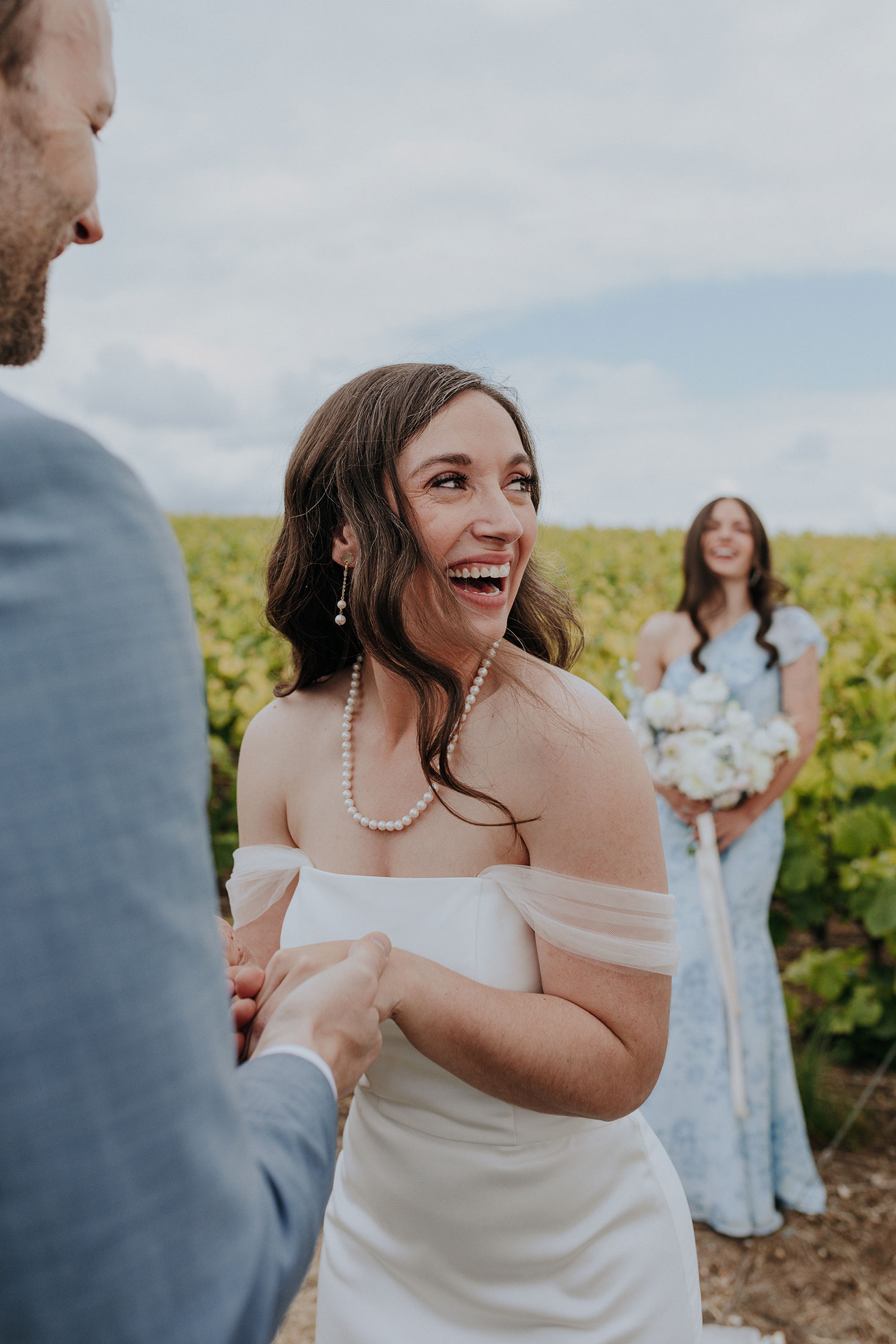 Mariage dans les vignes près de Reims en Champagne